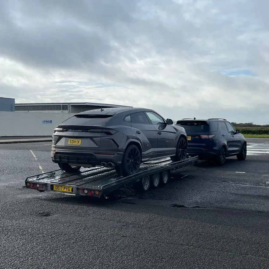 Lamborghini Urus on a TD transporter